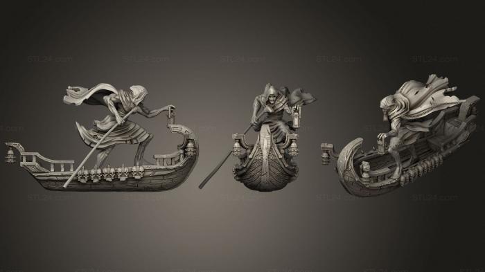 Figurines heroes, monsters and demons (Ferryman, STKM_2433) 3D models for cnc